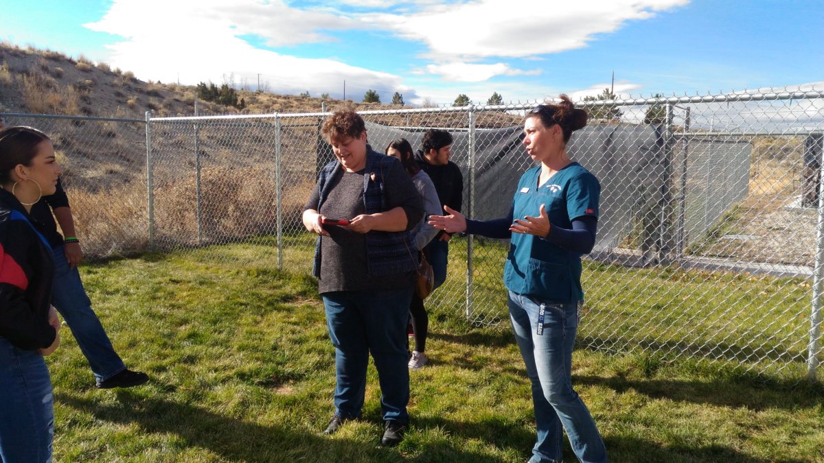 Jackpot Combined School Seniors at Elko Animal Shelter Nevada State