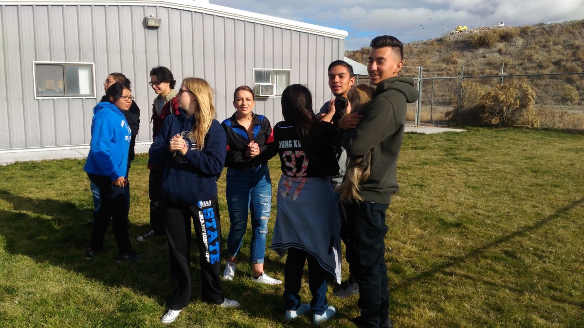 Jackpot Combined School Seniors at Elko Animal Shelter Nevada State
